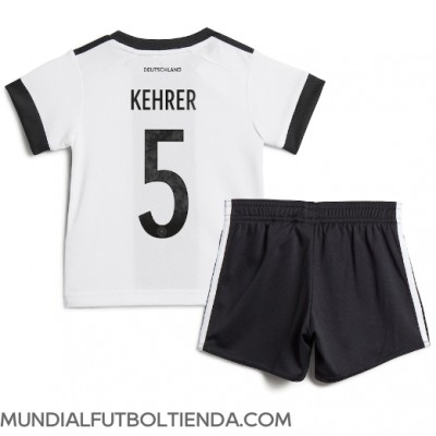 Camiseta Alemania Thilo Kehrer #5 Primera Equipación Replica Mundial 2022 para niños mangas cortas (+ Pantalones cortos)